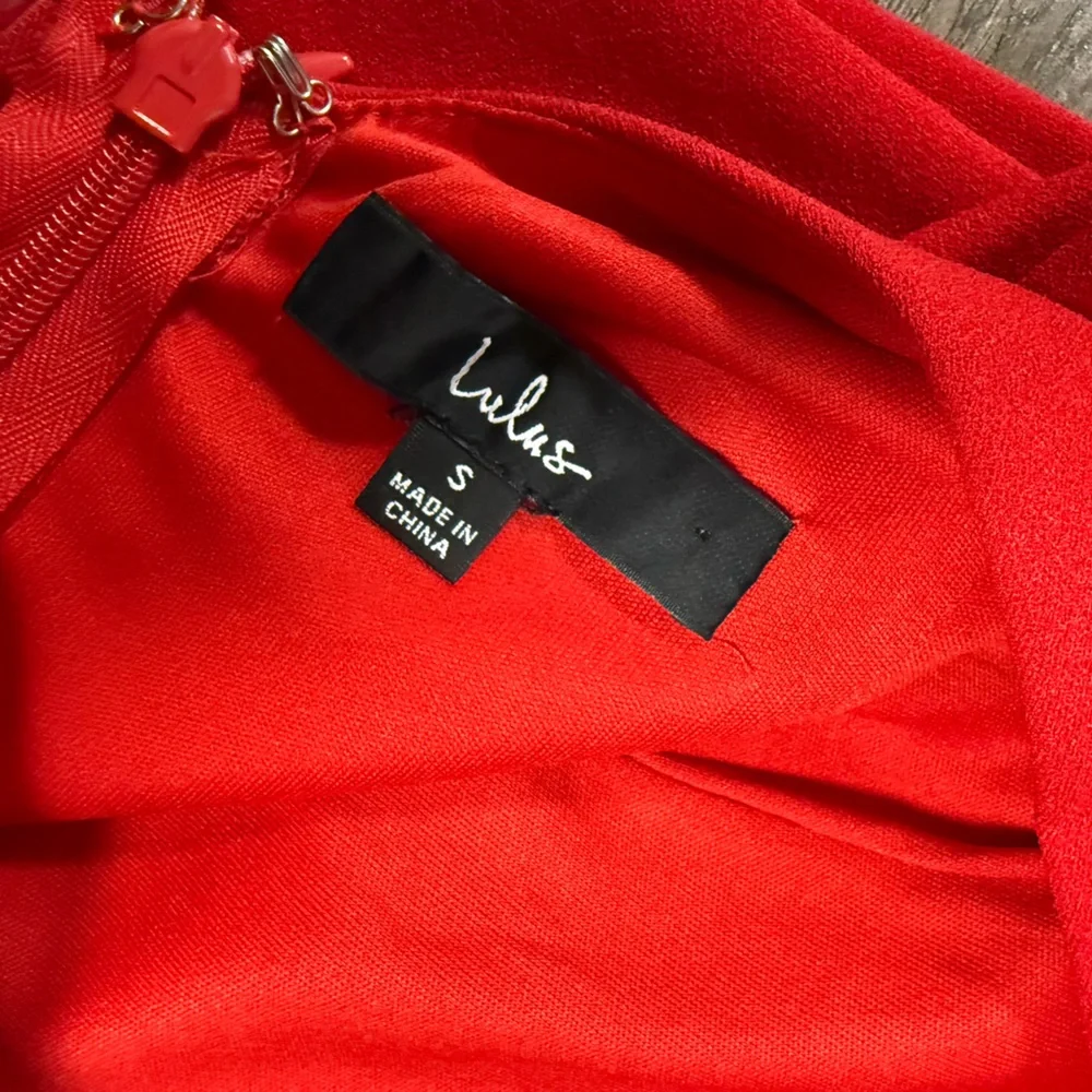 Lulu's Vibrant Red One-Shoulder Dress - Picture 3 of 5